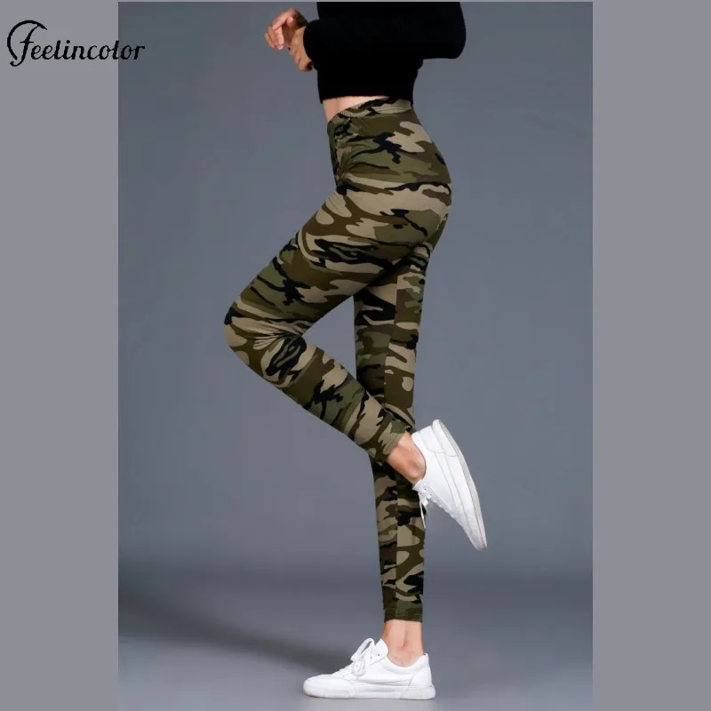 Nadanbao موضة التمويه المرأة طماق سراويل صيفية مثير مطاطا رقيقة السراويل السراويل في الهواء الطلق اللياقة البدنية الجري قيعان