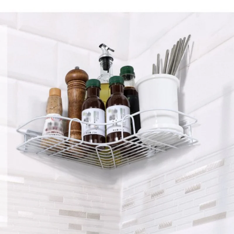 1PCS Non Perforated Bathroom, Bathroom, Triangle Shelf, Wall Mounted Toilet, Bathroom, Washbasin, Storage of Wall Supplies