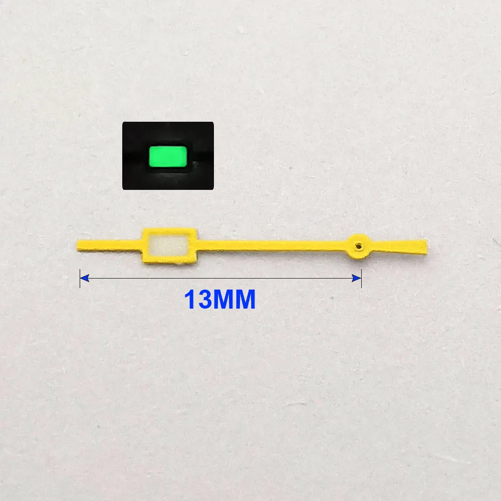 NH-35-36-34 Blue Red Orange Green Watch Single second hands C3/bgw9 lume Watch Parts Replacement Accessories