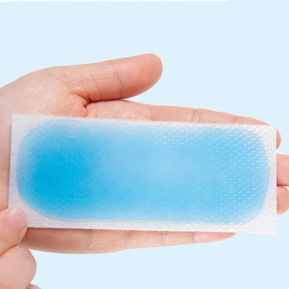 Gel di ghiaccio idrogel per bambini Toppe rinfrescanti per temperature ridotte Fogli rinfrescanti per calore per bambini Cuscinetto per mal di testa Febbre verso il basso