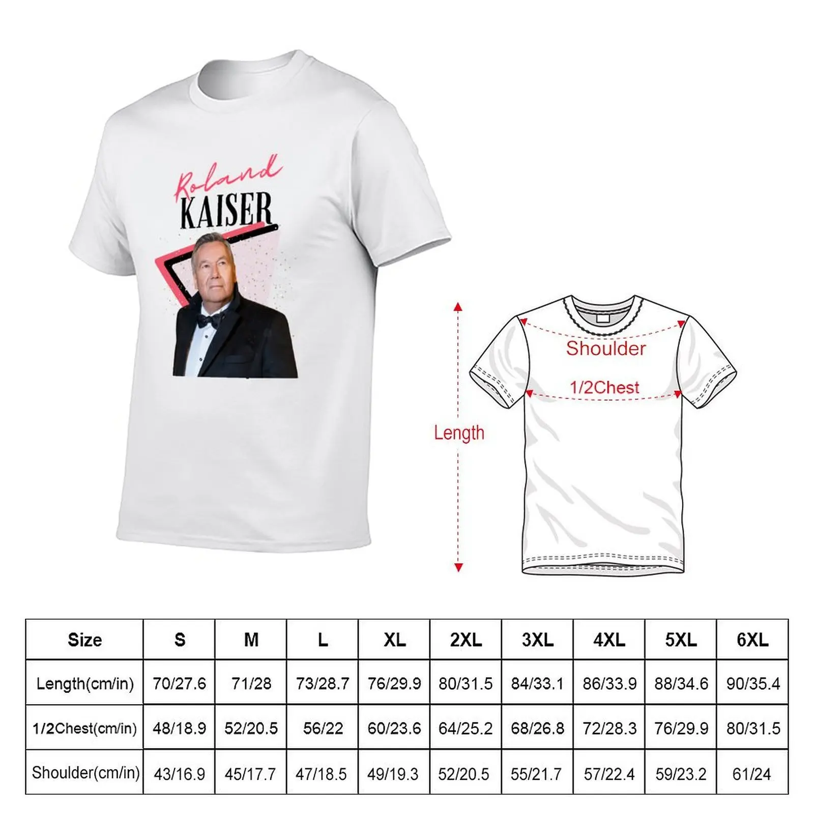 Roland kaiser - rip Roland kaiser - rest in peace Roland kaiser T-Shirt Basic Crew Neck Short Sleeve Top view 2