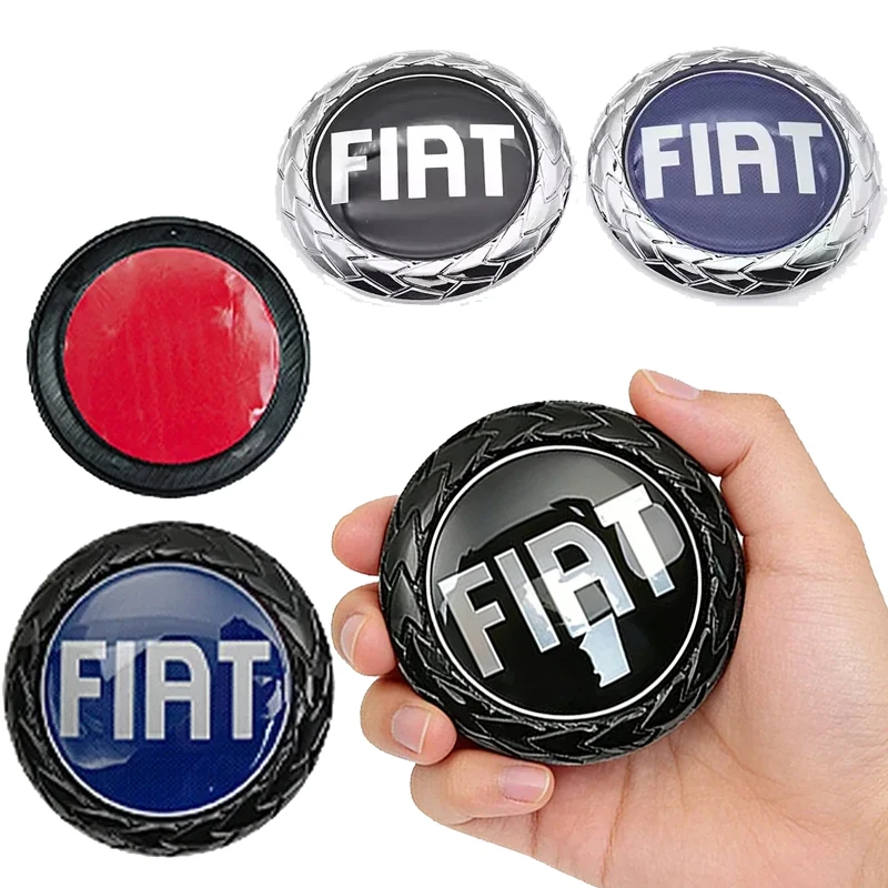 Emblema para el Capó Delantero del Coche, Logotipo Fiat Abarth Tipo Panda 500X 500 500L Doblo Ducato Fiorino Punto, Adhesivo Decorativo para la Parte Trasera