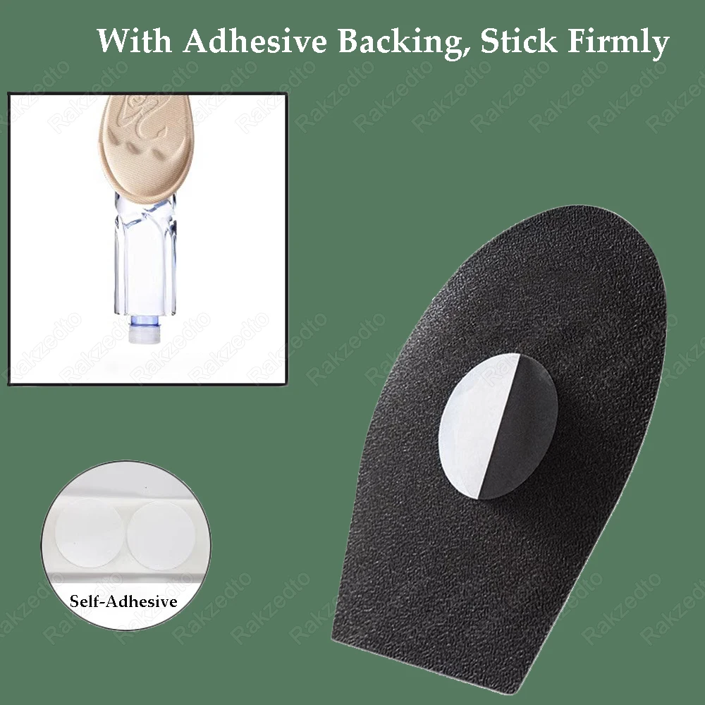 3Pairs Forefoot Pads Woman Sneaker or High Heels Insert Anti-Slip Half Insoles for Shoes Pain Relief Insole Reduce Size Shoe Pad