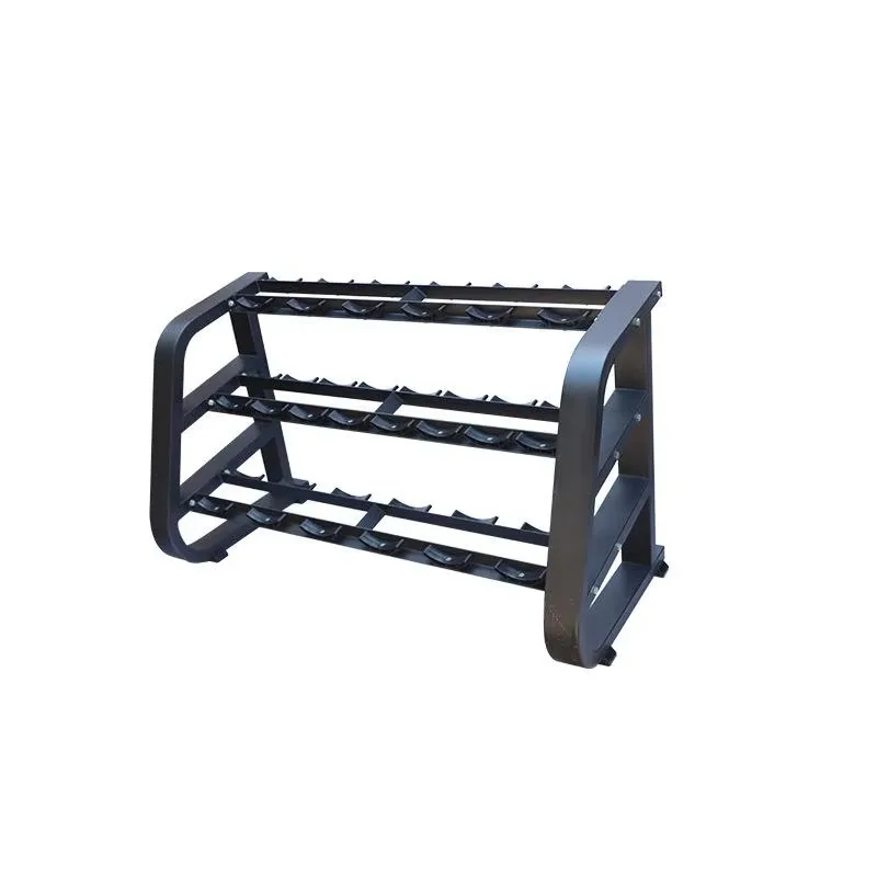 Vertical Heavy Duty Dumbbell Storage Rack Steel Cylinder Structure Stable Build For Commercial Gym Fitness Equipment