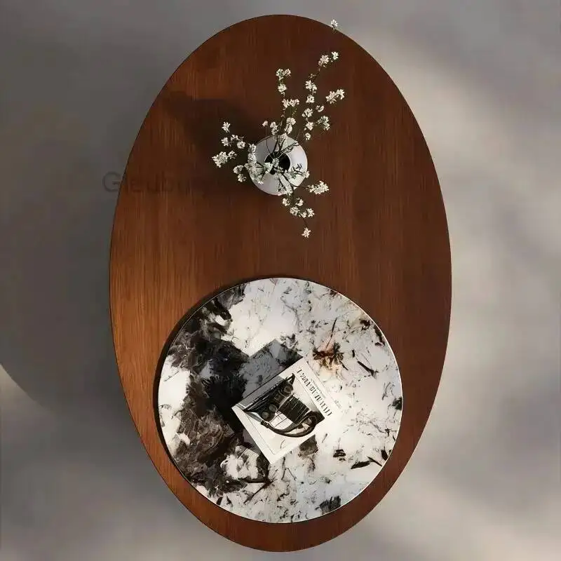 

Кофейные столики из орехового дерева для декора салона, дизайнерские журнальные столики для гостиной, мебель в стиле Баухаус для квартиры, Tavolino Da Salotto