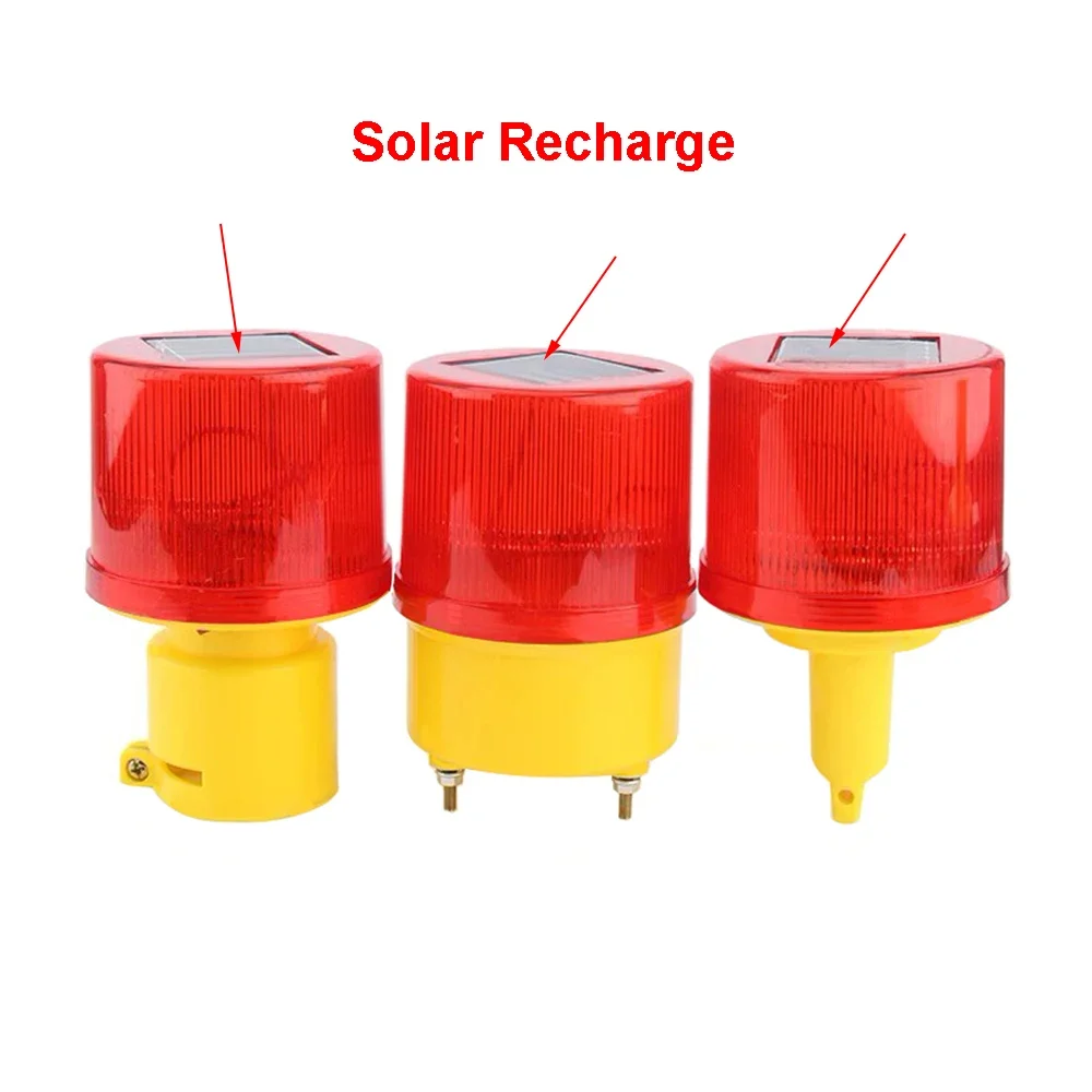 Solar LED Emergency Light Solar-powered Warning Lights Beacon Light Traffic Alarm Lights Tower Crane Lamp