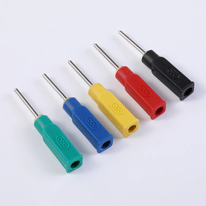 10A DCC سلسلة 1 مللي متر 2 مللي متر دبوس المقابس إلى 4 مللي متر الموز جاك لاختبار الموز المكونات خط اختبار الطاقة اكسسوارات محطة الطاقة 5 قطعة #6