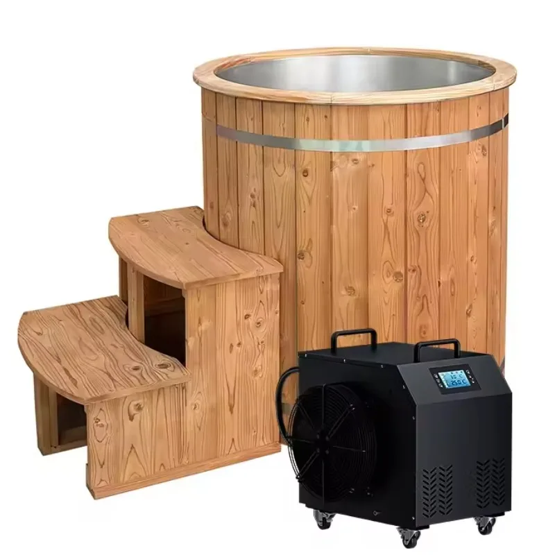 Bath Ice Pool New Modern Arrivals 2 Person Wooden Steam Cold Plunge Outdoor Spa Tubs Sauna Rooms