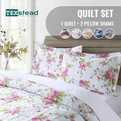 Quilt Beddengoed Uit 2/3 Stuk, Lichtgewicht Bedsprei Met Zachte Quilt En Kussensloop