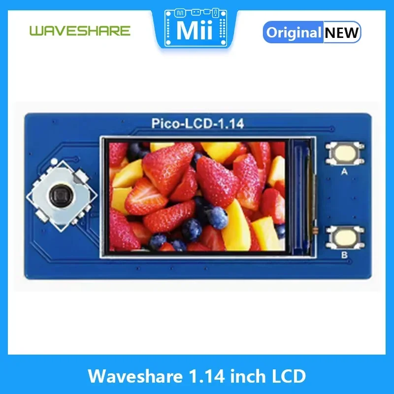 Модуль ЖК-дисплея Waveshare 1,14 дюйма для Raspberry Pi Pico 65K RGB цвета 240*135 пикселей SPI интерфейс