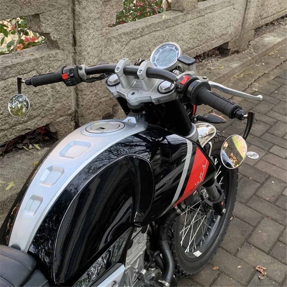 Motorcycle Handlebar 28mm CNC Sand Aluminum Alloy Handle Fat Bars 680mm for Honda Yamaha Royal Enfield Cafe Racer Ducati Benelli