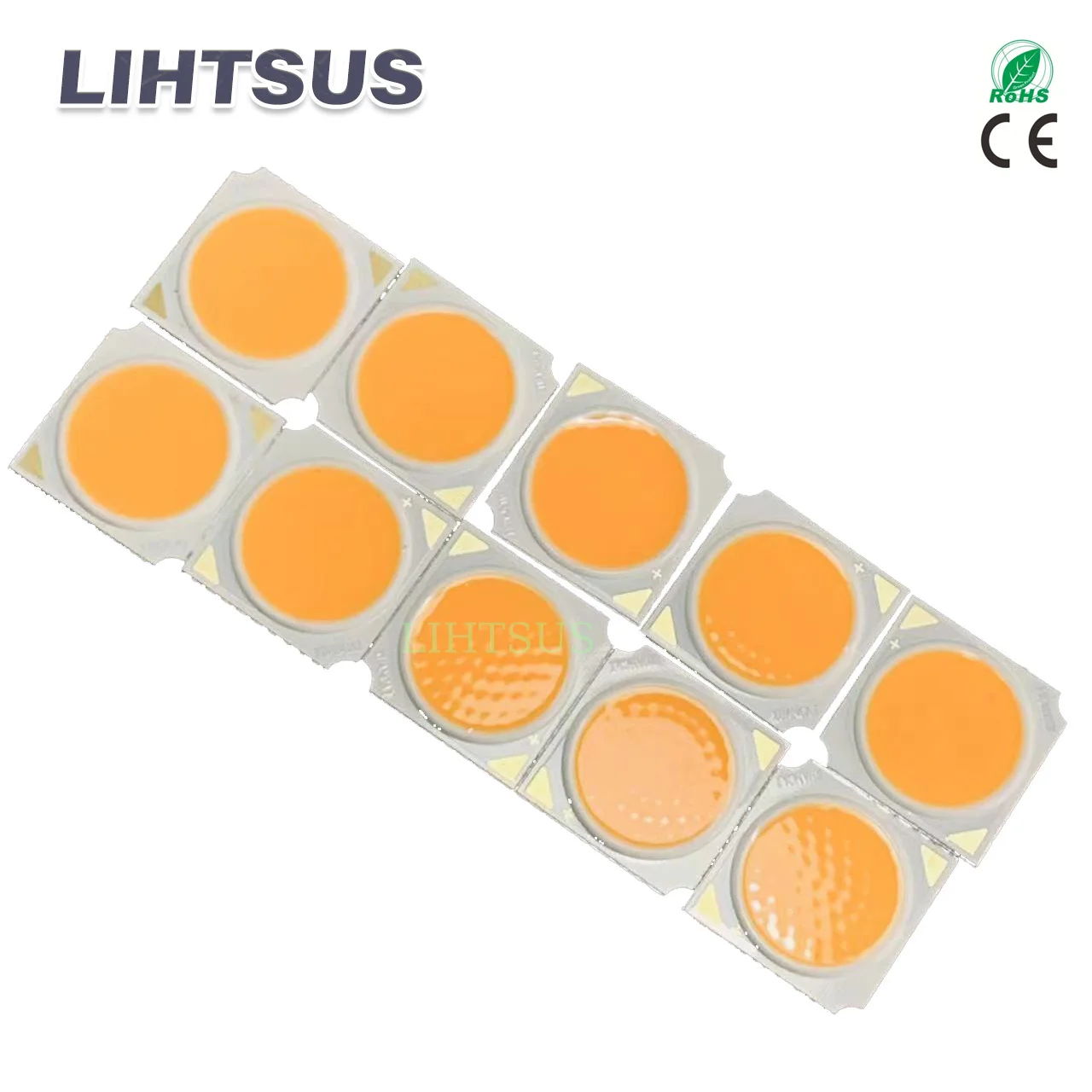 

Free Shipping 10pcs High Cri 95+ Cob 30W Led Light Lamp Chips Size 19x19mm 50W Cob Beads Warm light for besroom DIY Spotlight