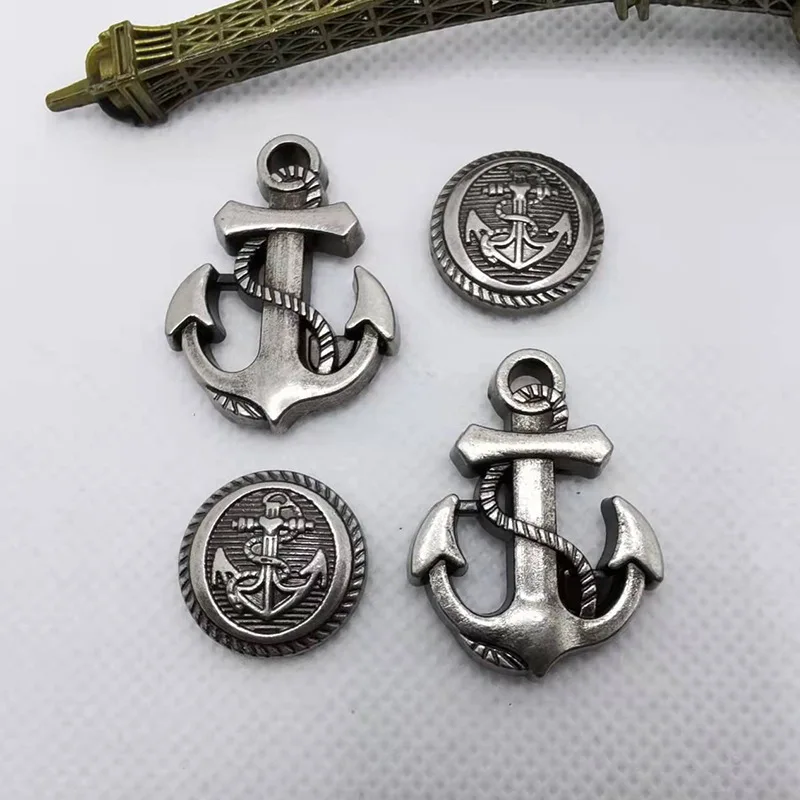 スタイリッシュな金属リベット,革バッグ,靴,衣類,クラフト,装飾アクセサリー,ボート,アンカー,5個用