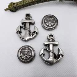 5 Pcs Metal Studs Rivets Spike Stylish Riveting Parts for Leather Bag Garment Shoe DIY Craft Decorate Accessories Boat Anchor
