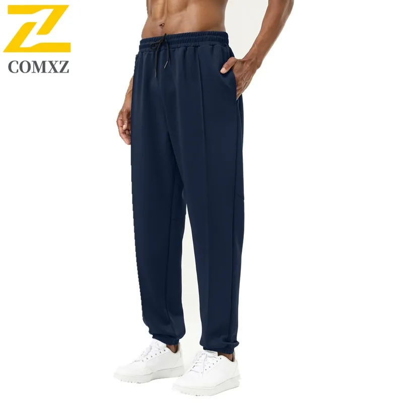 Men's Loose Sportswear Heavyweight Solid Color Sports Pants Quick Drying Basketball Pants Comfortable Casual Pants