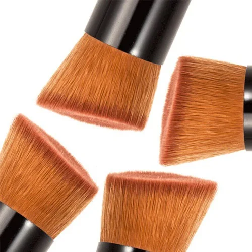 Venta caliente, brocha de maquillaje individual, cabezal plano oblicuo, brocha para base, crema Bb, brocha correctora, colorete, herramienta de belleza, fabricante, venta directa