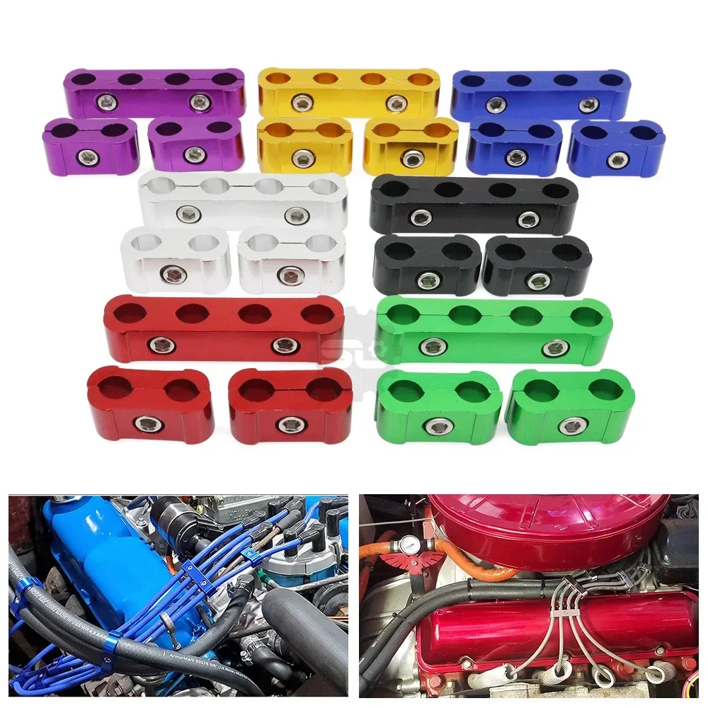 Auto Decoration Accessories 3Pcs/Set Car Spark Plug Electrical Wire Clamp 8MM/9MM/10MM Separator Line Ignition Cable Clip