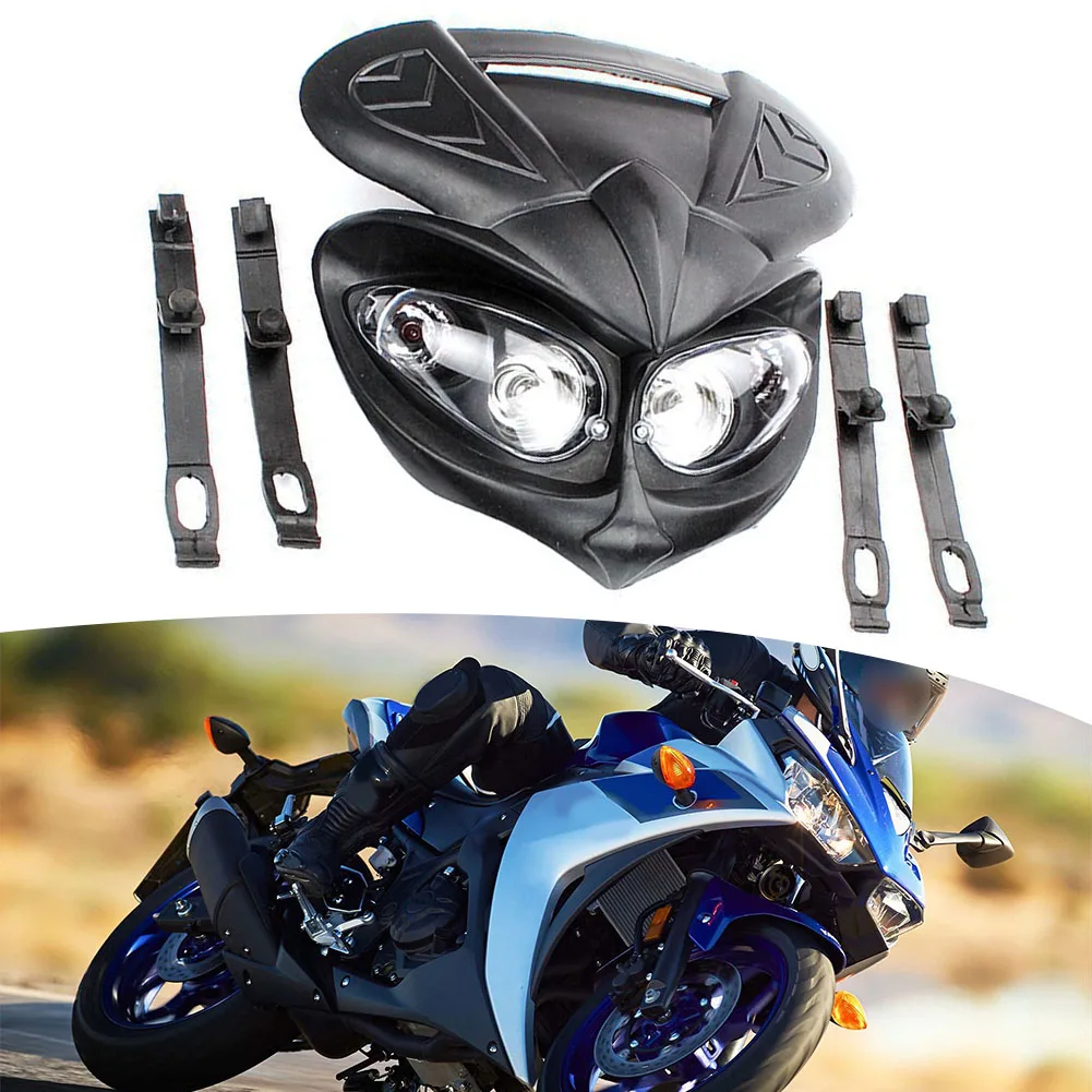 Night Riding As Shown In The Figure 4 Eye Light Black Motorcycle Light Easy Installation Good Quality Materials