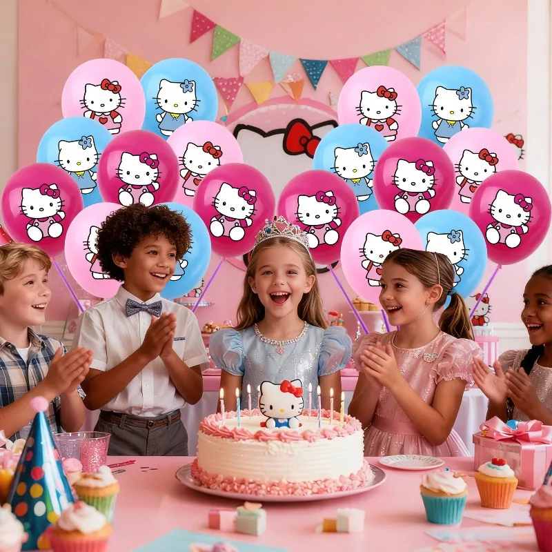 

Hello Kitty Balloon Anime Birthday Party Theme Decoration Set for Dormitory Home Furnishings Accessories Children Toy Wholesale