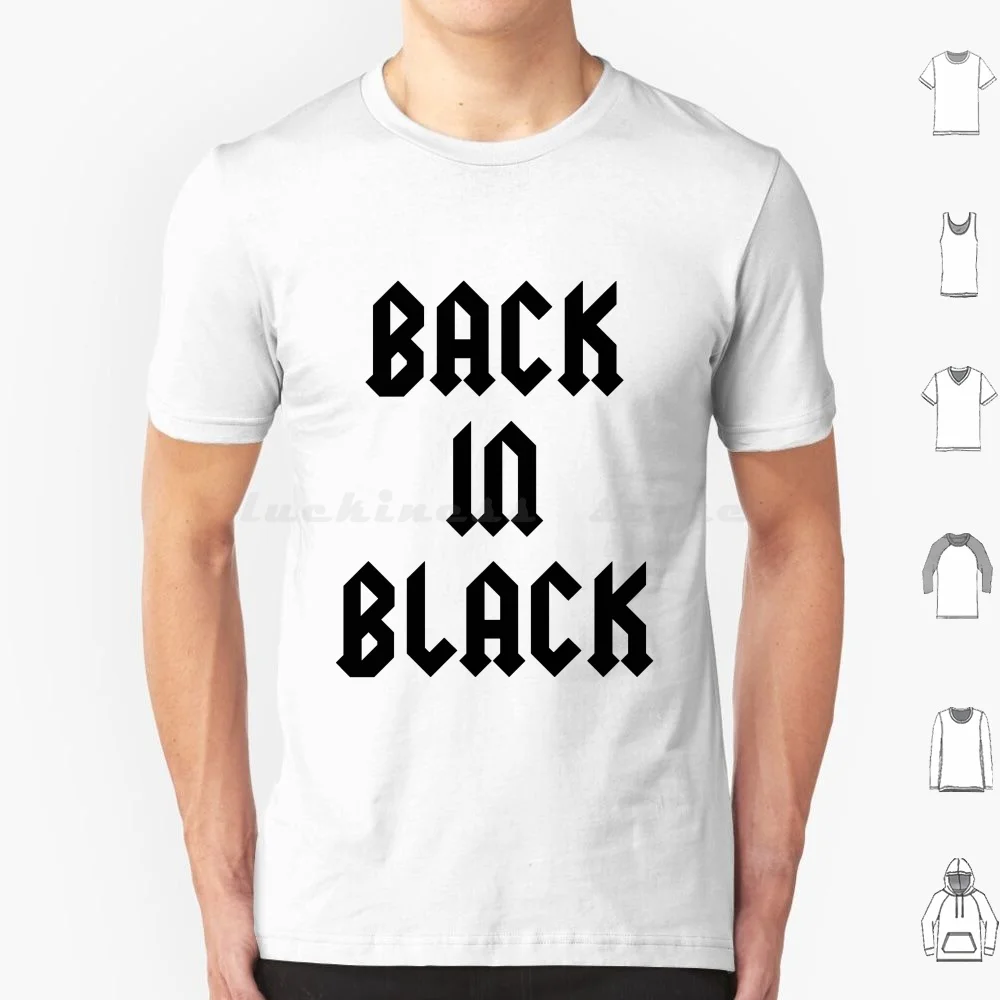 Back In Black T Shirt 6xl Cotton Cool Tee Brian Brian Johnson Angu Angus Young Malcom Malcolm Young Bon Bon