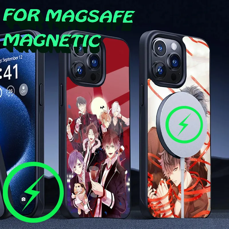 

D-Diabolik Lovers Phone Case For iPhone 16,15,14,13,12,11,Plus,Pro,Max Mini Magsafe Magnetic Wireless Charging