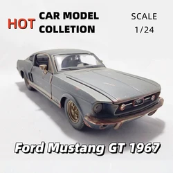 Maisto 1:24 Vintage 1967 Ford Mustang GT Replica Car Model Scale Miniature Toy - Perfect Gift for Car Enthusiasts