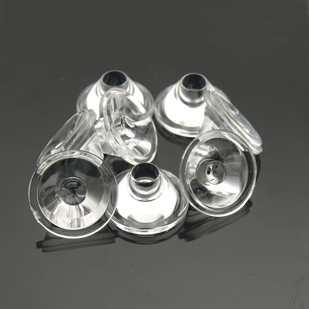 1W 3W 5W Soczewka LED 20MM Optyczne płaskie przezroczyste soczewki PMMA 5 10 15 25 30 90 120 stopni dla 1 3 5 W Wysokiej mocy chip LED