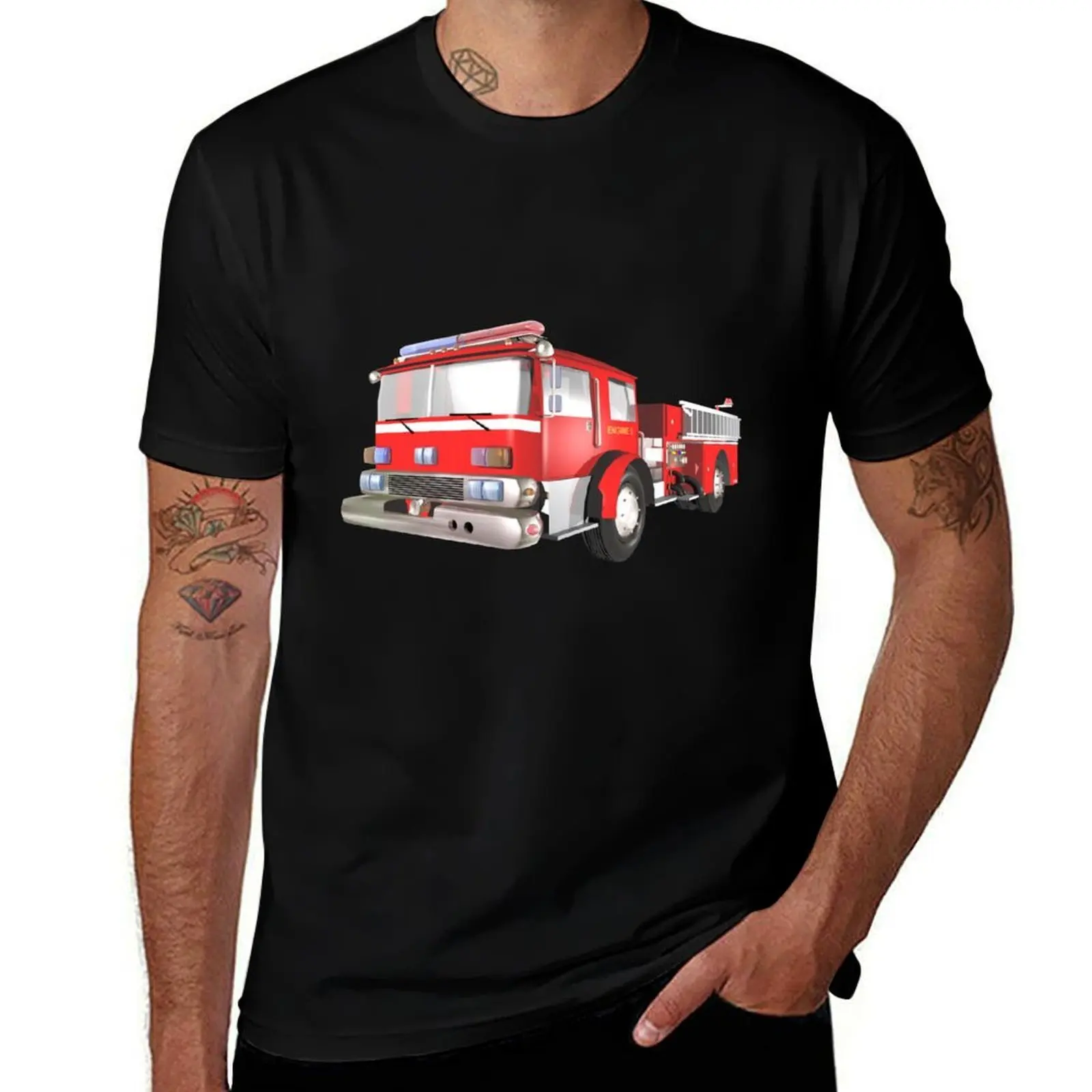 Fire Engine T-Shirt Holiday Party for Men T-Shirt