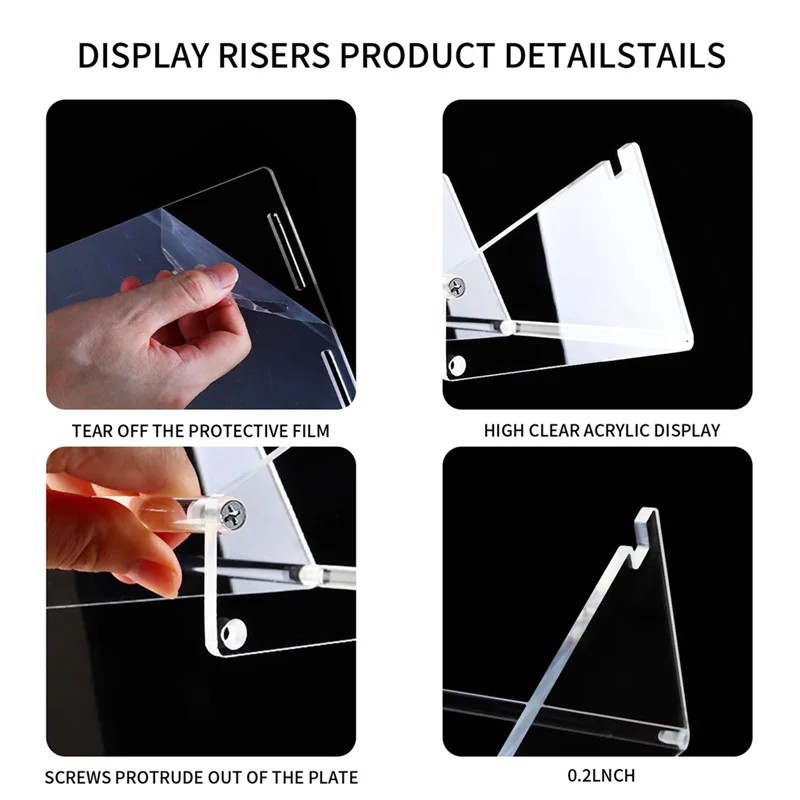 【HAPPYH】For Rolls And Fanfold Labels For Desktop Label Printer Compatible-Acrylic Label Roll Holder For Thermal Printers