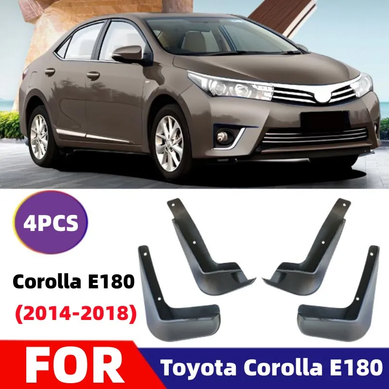 

For Toyota Corolla E170 E180 2014~2018 Car Front Rear Wheel Decorative protective device Mud Flap Anti-Sand Mudflaps Accessories