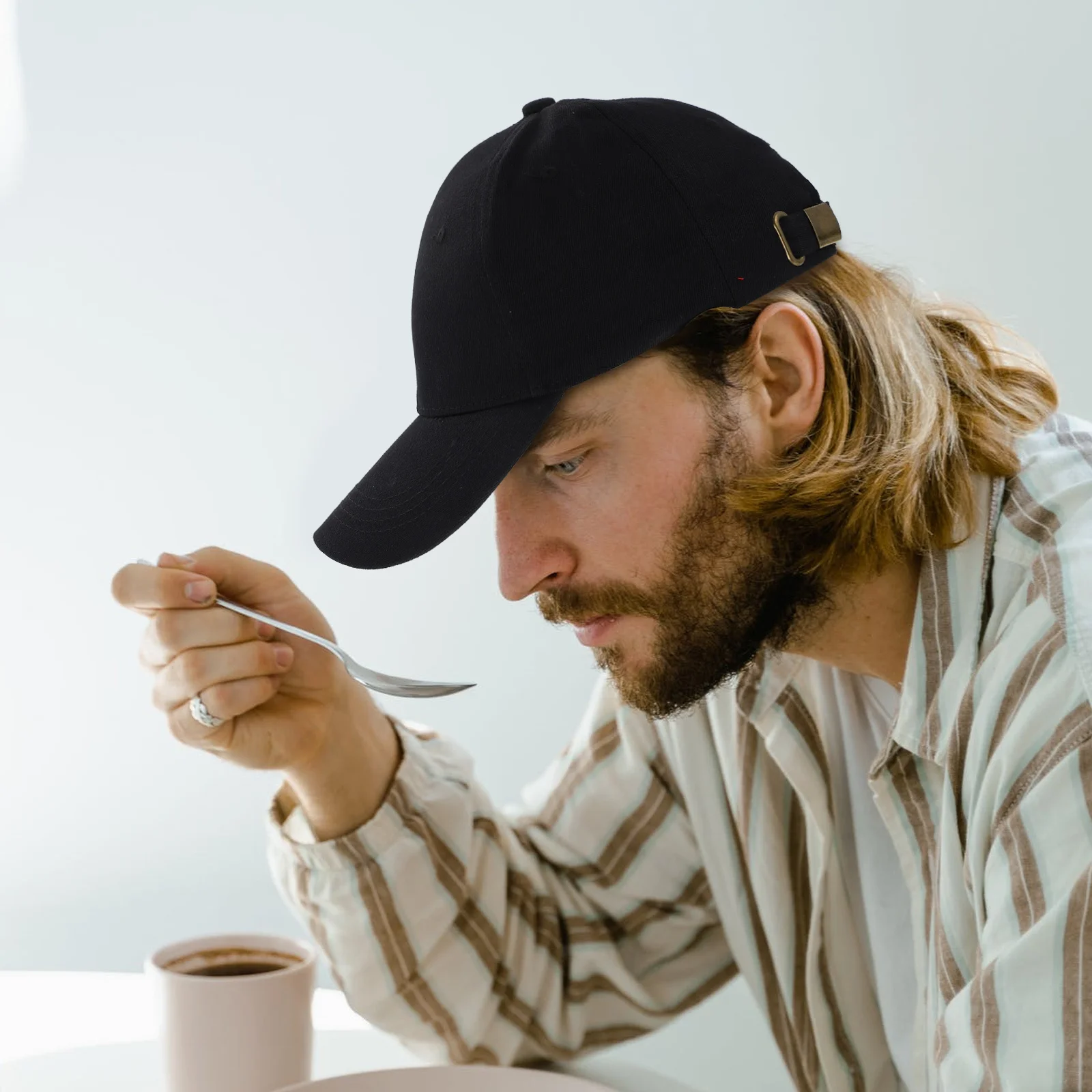 قبعة عالمية متينة وخفيفة الوزن للعمل في الهواء الطلق للاستخدام الداخلي للجنسين على طراز البيسبول للحماية من الشمس قبعة بناء صلبة #4