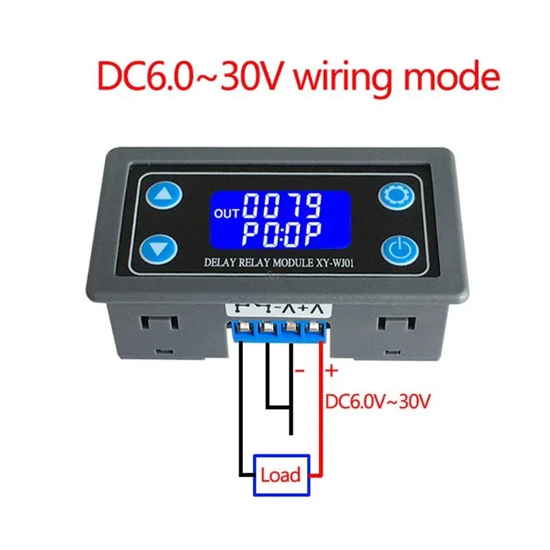 XY-WJ01 Delay Relay Module With Digital LED Dual Display Cycle Timing Circuit Switch