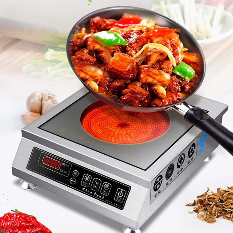 Commercial induction cooker electric pottery stove 3500w high-power smart induction cooker stir-fry flat convection stove