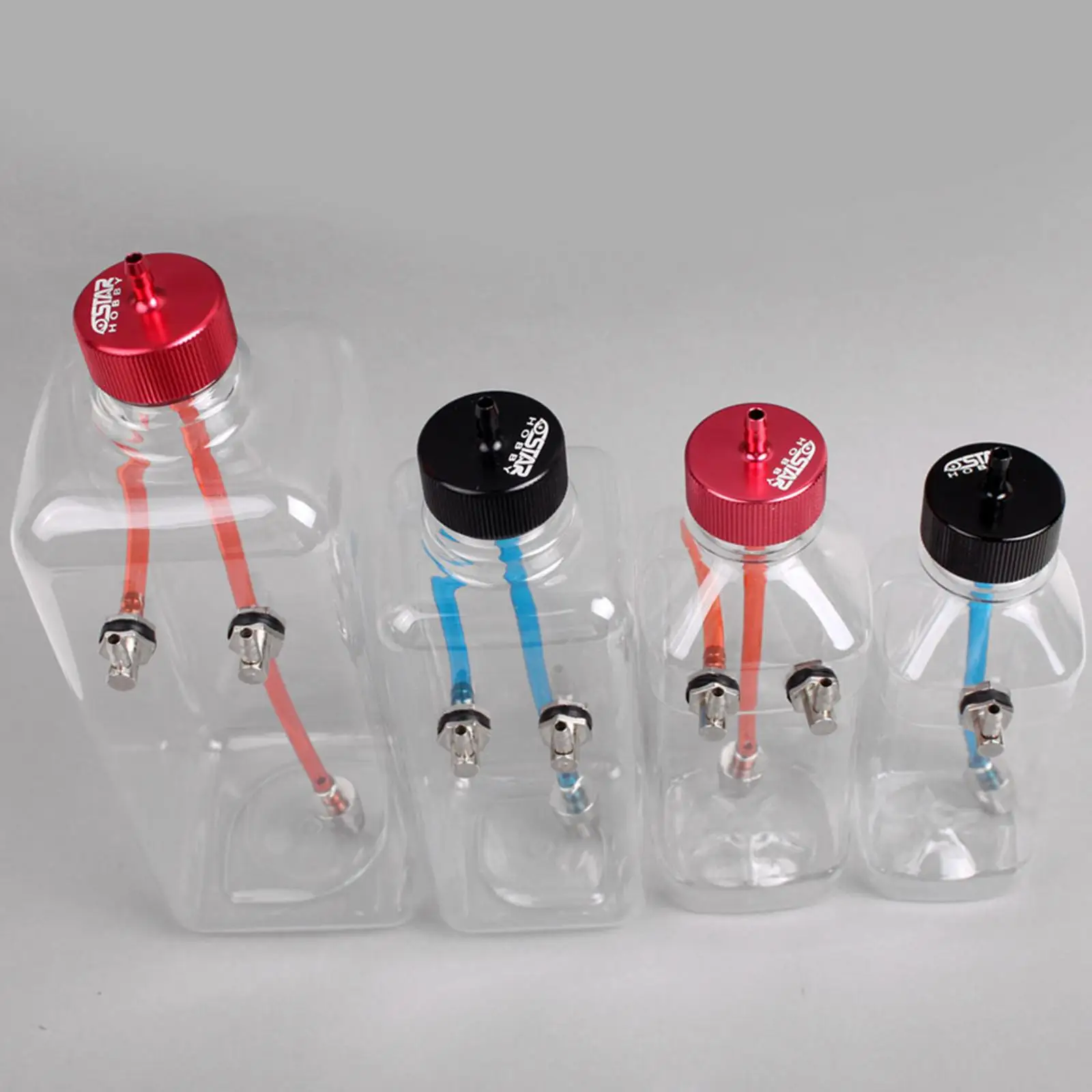 RC Fuel Tank Bottle Tough Leakproof Design Transparent Plastic for Remote Control Car Motorcycle Auxiliary Fuel Needs