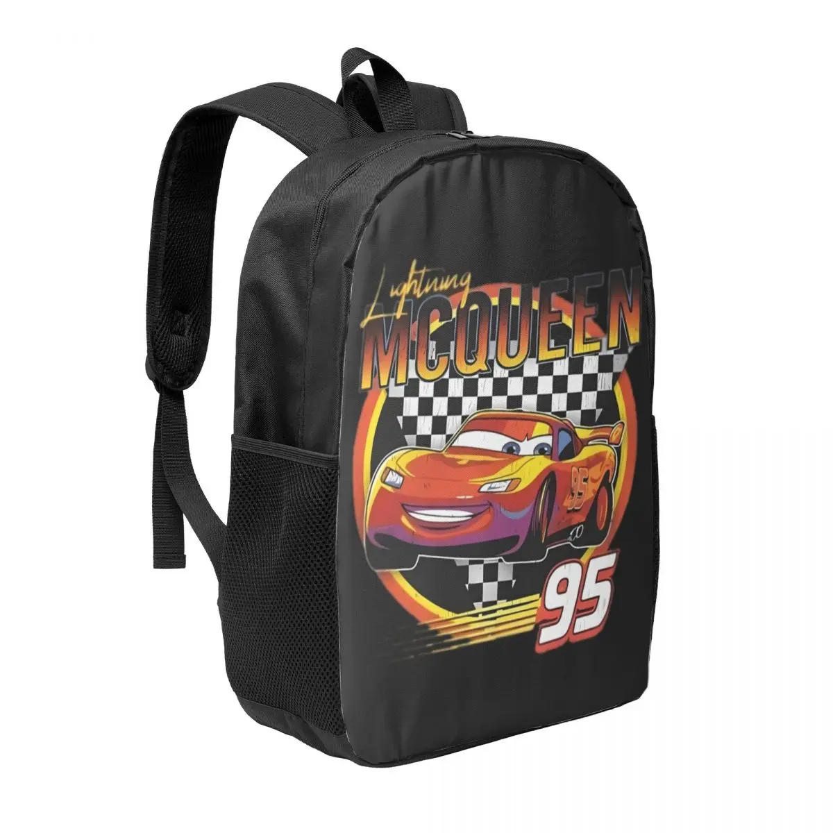 Custom Lightning Mcqueen Cartoon Backpacks for Women Men College School Students Bookbag Fits 15 Inch Laptop Cars Bags