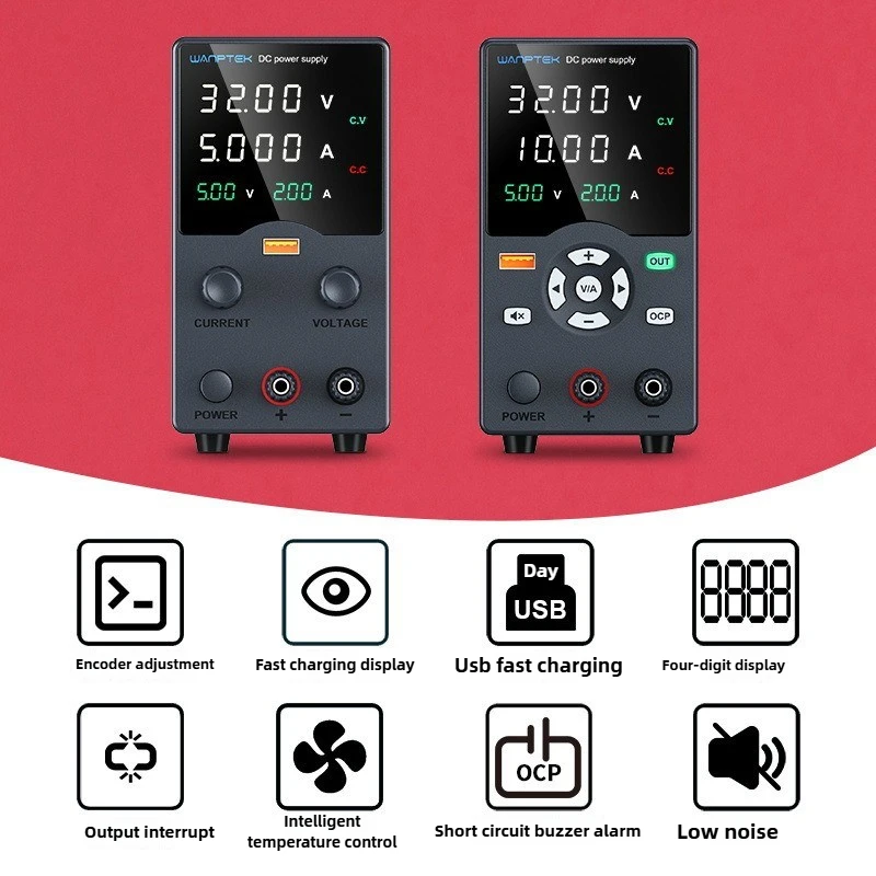 

Adjustable DC Regulated Switching Power Supply, Charging Current Display Maintenance Power Supply Laboratory Power Supply