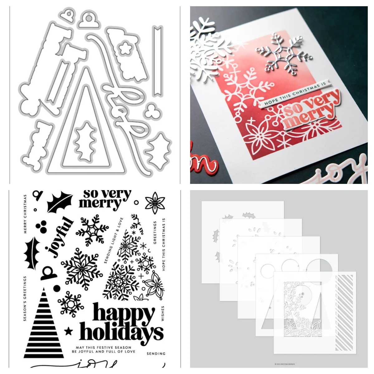 

2024 Christmas Snowflake Leafage Alphabet Metal Cutting Dies Clear Stamps Stencil DIY Scrapbook Paper Card Album Embossing Craft