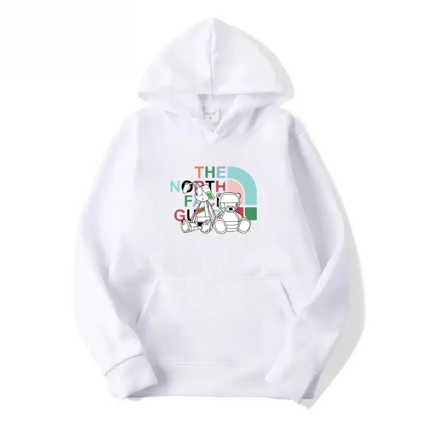 2024Men's and women's monochrome wool hoodies, fashion sweatshirts, couple jumpers, S-3XL, spring and autumn