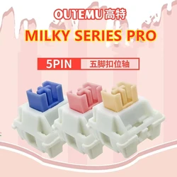 Outemu Cream Blue Pink Yellow Switches Lubed Mechanical Keyboard Switch 5Pin Silent Tactile Linear Custom Gaming RGB MX Switches