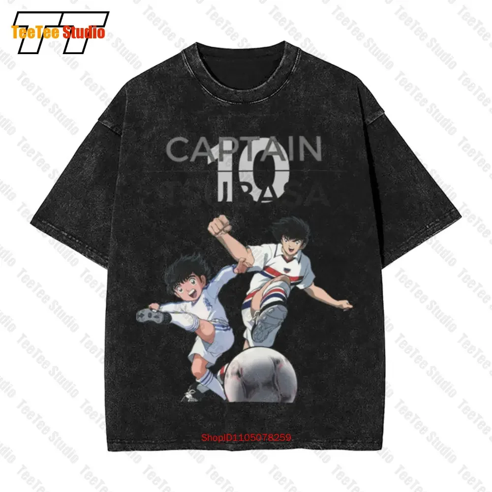 Holly E Benji Captain Tsubasa Cartone Anni Calcio Vintage Oversized T-Shirt PAB1