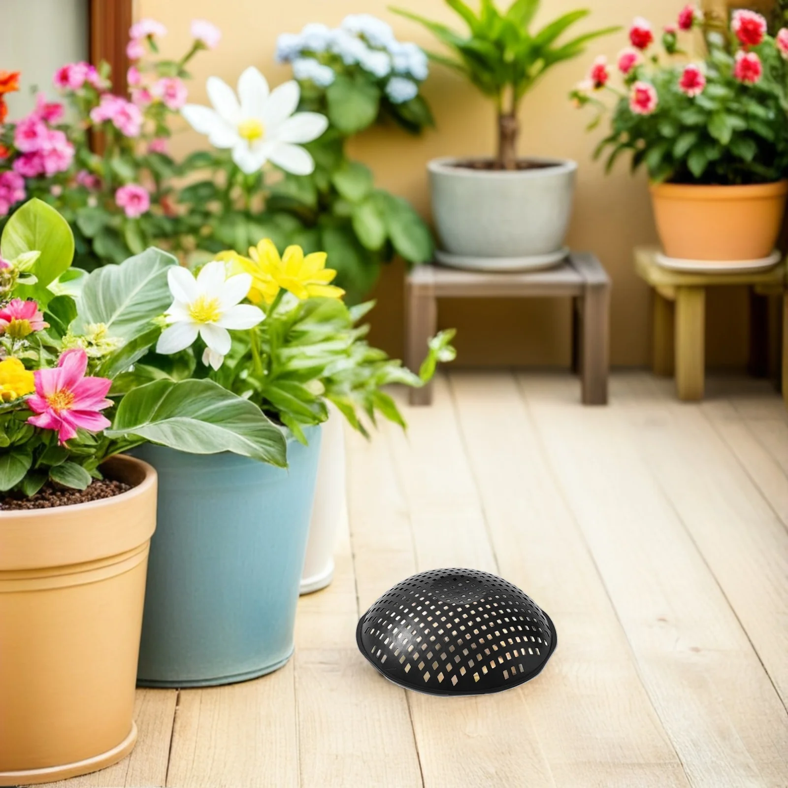 10 pçs vaso de flores buraco malha almofadas plantador plástico grade inferior durável bonsai pote filtro tela jardim planta pote almofada malha inserção
