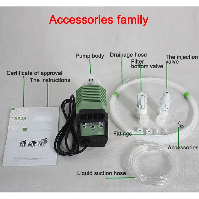 0.48L-20L Dosing Pump Electric Diaphragm Metering Pump Acid And Alkali Resistant Electromagnetic Micro Dosing Equipment