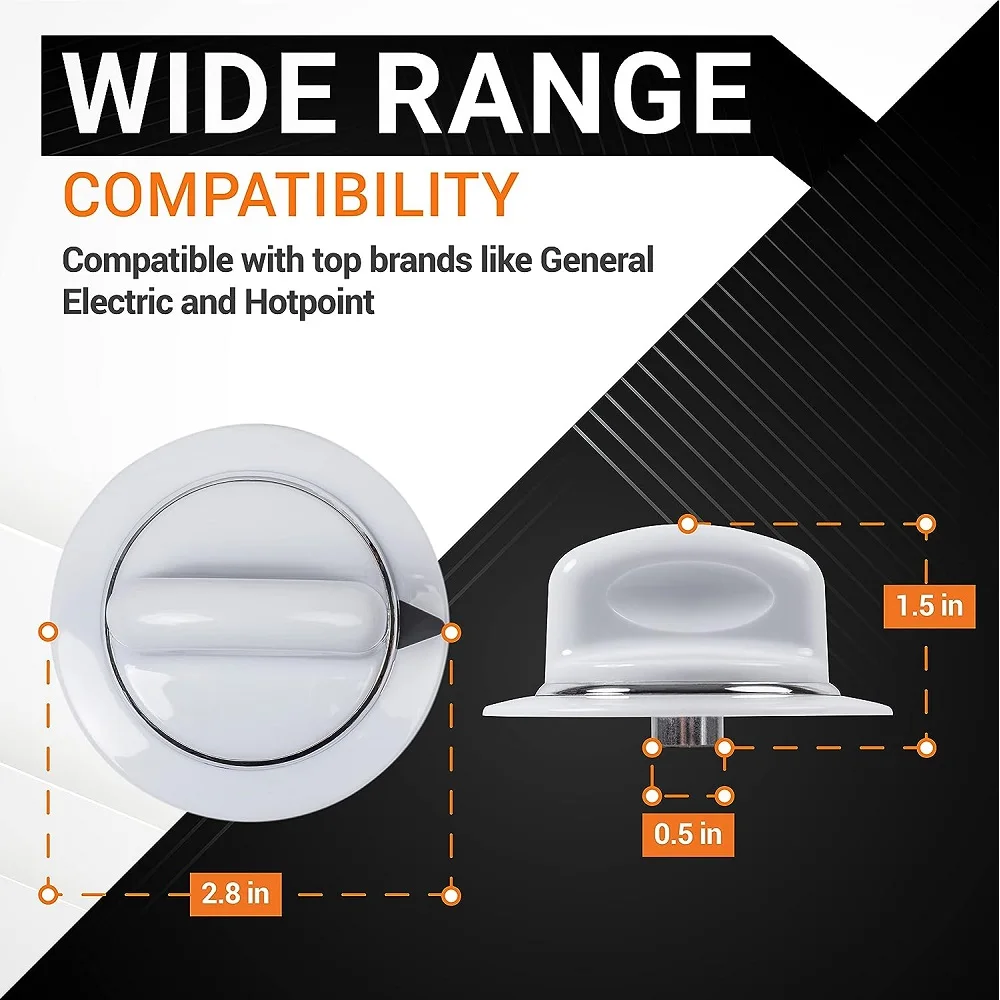 Botão do temporizador do secador, compatível com secadores General Electric e Aristotech, PS8769912, AP5805160, WE1M589, WE1M856, W01X20374