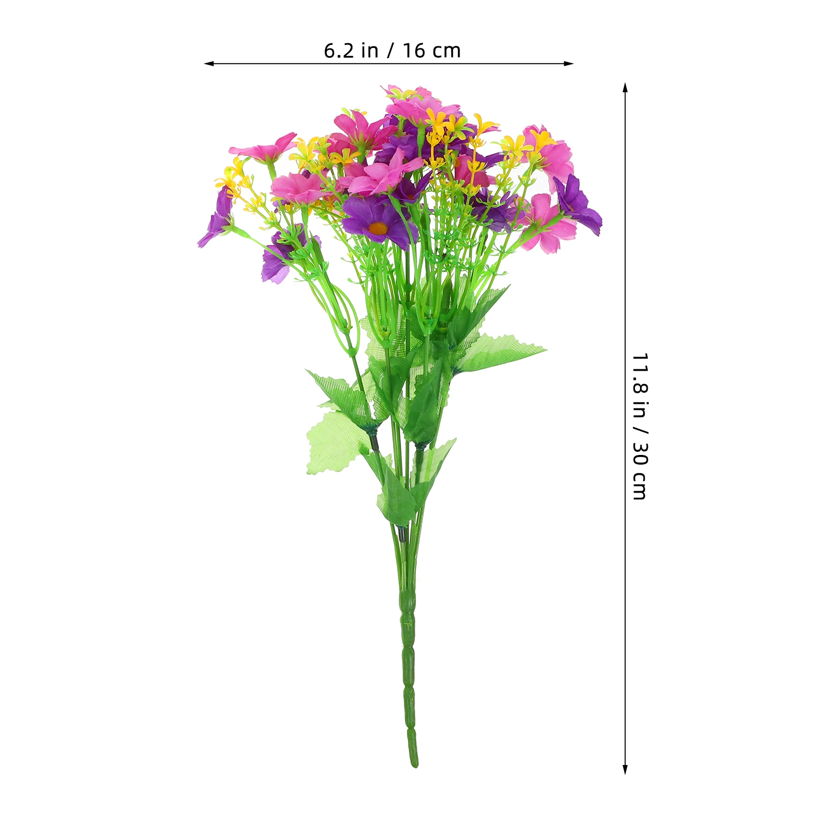

Lifelike Artificial Daisy Faux Flowers Realistic Wedding Bouquet Home Decor Photo Props Simulation Flower Adornment Diy