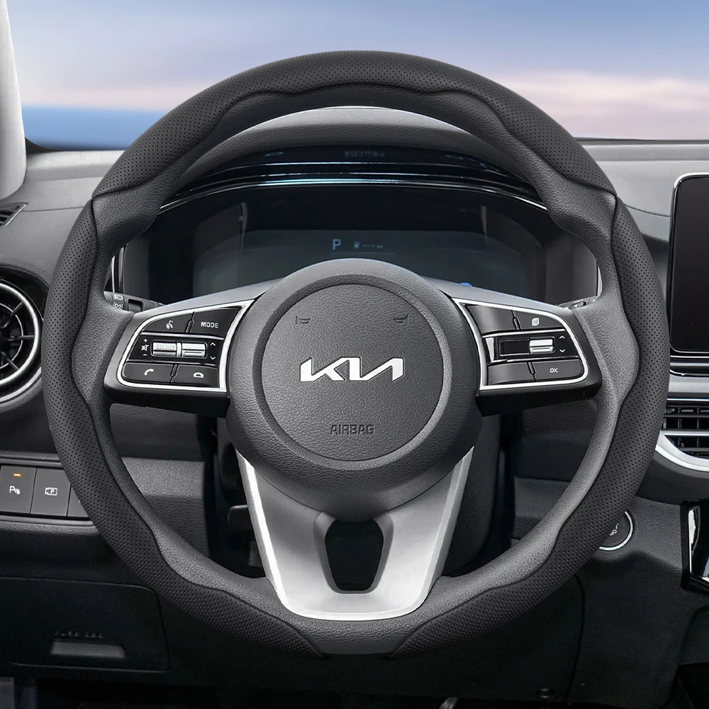 Adatto per Kia Coprivolante in pelle traspirante Segmentato Ceed Picanto Sportage optima Ev3 Rio 3 Cerato Stonic Niro K3
