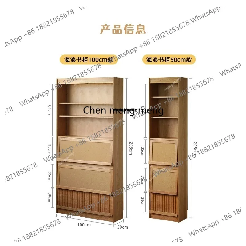 Nordic Creative Bookcase Mid-century Style Designer Wooden Floor-standing Bookshelf Study Library Home Furniture Étagère