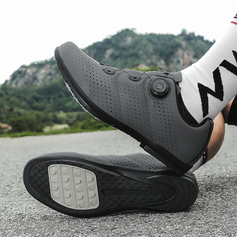 

New Men Cycling Bike Cleats MTB Road Fashion Unisex Sneakers Bicycle Speed Biking Racing Sport Professional Rubber Flat Dirt