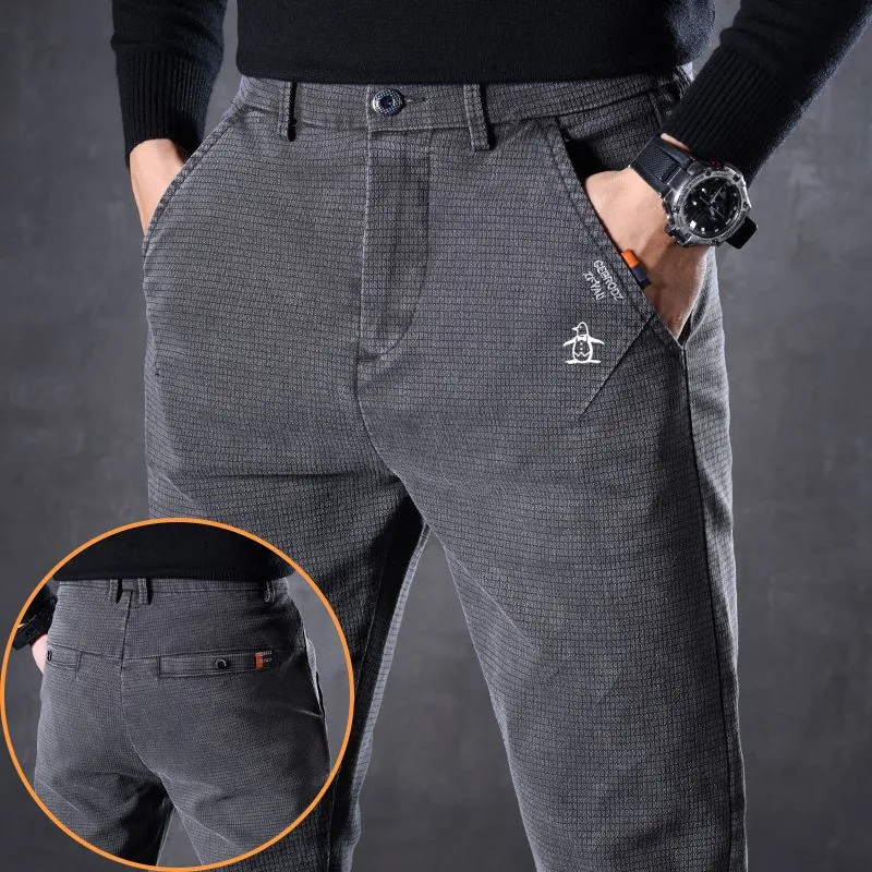 캐주얼바지 Spring Autumn Golf Wear Men 2025 New Pants Korean Elastic Force Straight Pants Authentic Golf Clothing Men Golf Pants 골프용품