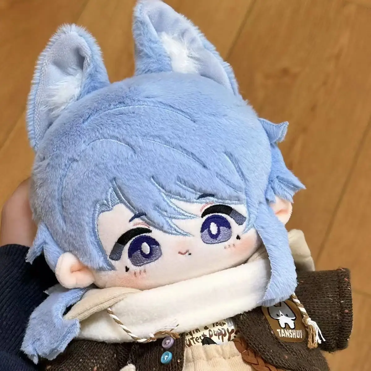 

20cm Game Genshin Impact Kamisato Ayato Monster Ear Plush Doll Body Dress Up Cotton Doll Stuffed Toys Figures Birthday Gift