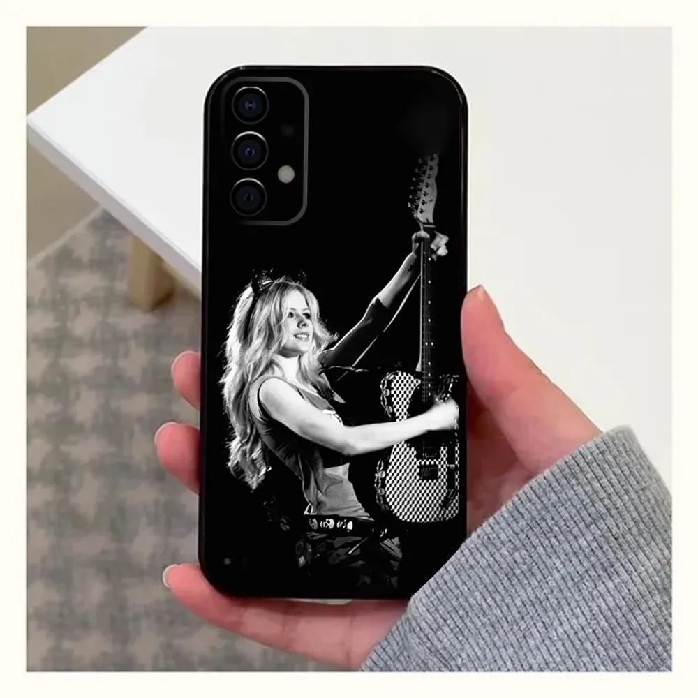 Singer A-Avril Lavigne Phone Case For Samsung Galaxy A13,A21s,A22,A31,A32,A52,A53,A71,A80,A91 Soft Black Shell